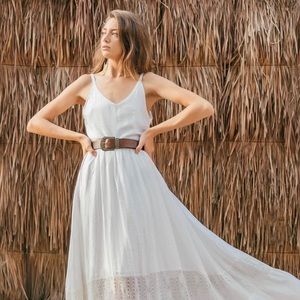 Joyfolie Constance Maxi dress in White